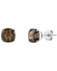 MaxColor - 1.65 Ct. Tw. Smoky Quartz Studs - Lyst