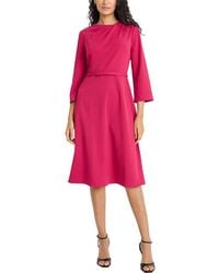 Maggy London - Knee Length Scuba Crepe Dress - Lyst