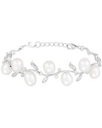 Splendid - Diamond 7-8Mm Pearl Heart Bracelet - Lyst