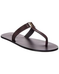 Saint Laurent - Babylone Leather Sandal - Lyst