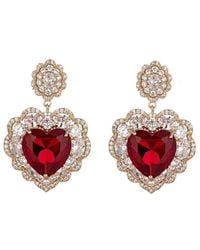 Eye Candy LA - Cz Valentine Dangle Earrings - Lyst