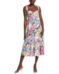 IPPONELLI - Tiered Midi Dress - Lyst