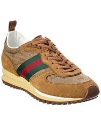 Gucci - Re-Motion Gg Nylon & Suede Sneaker - Lyst