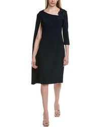 Teri Jon - 3/4 Sleeve Midi Dress - Lyst