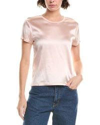 ATM - Silk-Blend T-Shirt - Lyst