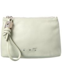 Off-White c/o Virgil Abloh - Off- Slider Zipped Leather Pouch - Lyst