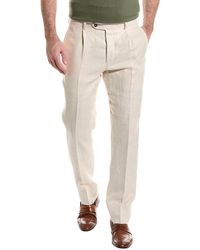 Brooks Brothers - Pleated Linen Pant - Lyst