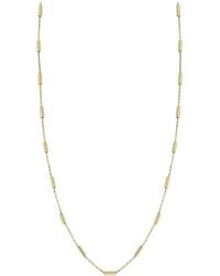 Ember Fine Jewelry - 14k Cylinder Station Necklace - Lyst
