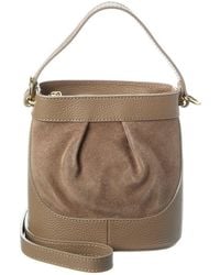 Persaman New York - Suede And Leather Bucket Bag - Lyst