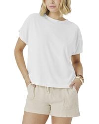 Splendid - Shirred T-Shirt - Lyst