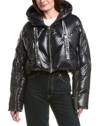 Khrisjoy - Khris Cropped Shiny Puffer Jacket - Lyst