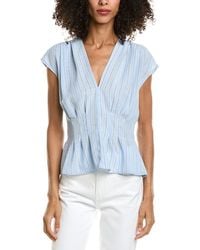 Max Studio - V-Neck Front Pleat Top - Lyst