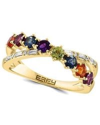 Effy Fine Jewelry - 14K 1.20 Ct. Tw. Diamond & Gemstone Ring - Lyst