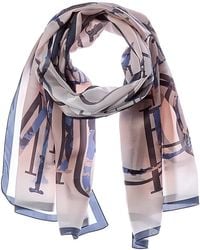 Jimmy Choo - Logo Silk Scarf - Lyst