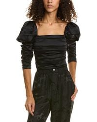 Alice + Olivia - Alice + Olivia Katrice Silk-blend Top - Lyst