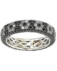 Suzy Levian CZ Jewelry - Suzy Levian Cz Flower Eternity Ring - Lyst