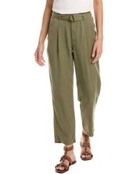 Tahari - Woven Twill Tapered Leg Fly Ankle Pant - Lyst