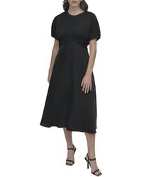 DKNY - Mix Media Dolman Dress - Lyst