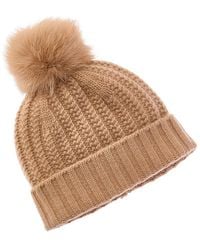Sofiacashmere - Sofiacashmere Textured Cable Cashmere Hat - Lyst