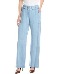 Tahari - Belted Wide Leg Pant - Lyst