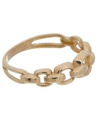 Italian Gold - 14K 6Mm Graduated Rolo Chain Ring - Lyst