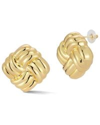 Glaze Jewelry - Plated Puffed Knotted Stud Earrings - Lyst