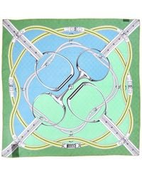 Gucci - Dnu Inv Gg Logo Silk Scarf - Lyst