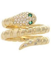 Rivka Friedman - 18K Plated Cz Ring - Lyst