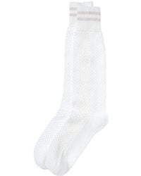 Brunello Cucinelli - Two-Tone Socks - Lyst