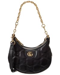 Gucci - GG Matelasse Mini Leather Hobo Bag - Lyst