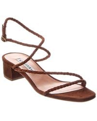 Aquazzura - Luca 35 Suede Sandal - Lyst