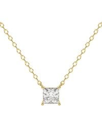 Lab Grown Diamonds - 14K 0.75 Ct. Tw. Lab-Grown Diamond Necklace - Lyst