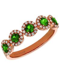 Le Vian - 14k Strawberry Gold 0.83 Ct. Tw. Diamond & Emerald Ring - Lyst