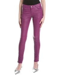 Zadig & Voltaire - Phlame Cuir Froisse Leather Pant - Lyst