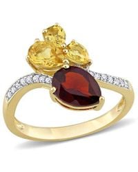 Rina Limor - 14k 2.11 Ct. Tw. Diamond & Gemstone Toi Et Moi Ring - Lyst