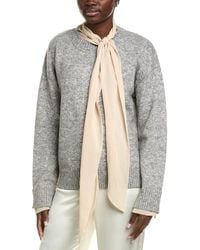 Endless Rose - Contrast Neck Tie Sweater - Lyst