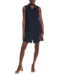 Gracia - Front Button Sleeveless Mini Dress - Lyst