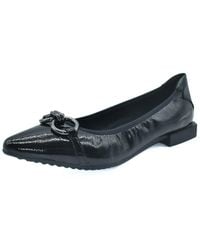 The Flexx - Raven Leather Flat - Lyst