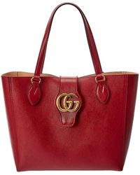 Gucci - Double G Small Leather Tote - Lyst