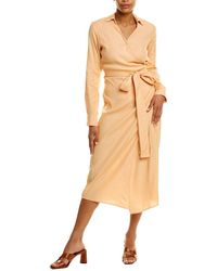 Monrow Linen-blend Tie Dress - Yellow