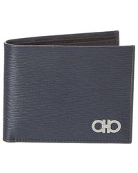 ferragamo blue wallet