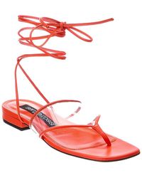 Sergio Rossi - Lunettes 15 Leather & Vinyl Sandal - Lyst