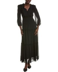 Maison Tara - Long Sleeve Midi Dress - Lyst