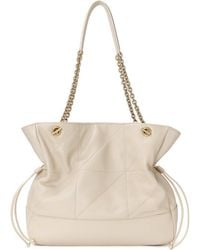 Tiffany & Fred Paris - Quilted Lambskin Leather Tote Bag - Lyst