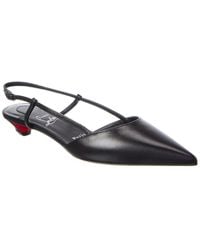 Christian Louboutin - Miss Z Slingina 25 Leather Slingback Pump - Lyst