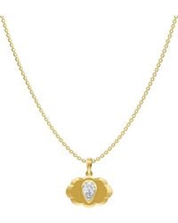 Lab Grown Diamonds - 18K Over 0.95 Ct. Tw. Lab-Grown Diamond Necklace - Lyst