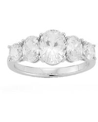 Glaze Jewelry - Cz Oval Engagement Cocktail Ring - Lyst