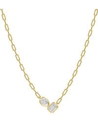 Lab Grown Diamonds - 18K Over 1.80 Ct. Tw. Lab-Grown Diamond Necklace - Lyst