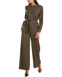 Max Mara Weekend Gesso Wool-blend Jumpsuit - Brown