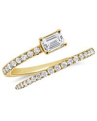 Sabrina Designs - 14k 0.61 Ct. Tw. Diamond & Emerald Wrap Ring - Lyst